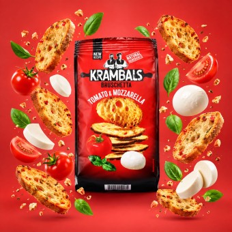 KRAMBALS® Bruscheta Tomato & Mozzarella 70gr KRAMBALS® Bruscheta Tomato & Mozzarella 70gr