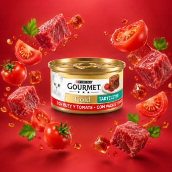 PURINAŽ Gourmet Gold Tartelette with Beef and Tomato 85g PURINAŽ Gourmet Gold Tartelette with Beef and Tomato 85g