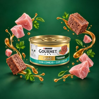 PURINA� Gourmet Gold Terrine Coelho 85g