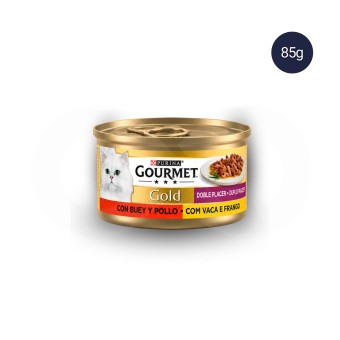 PURINA� Gourmet Gold Doble Placer Ternera y Pollo 85g