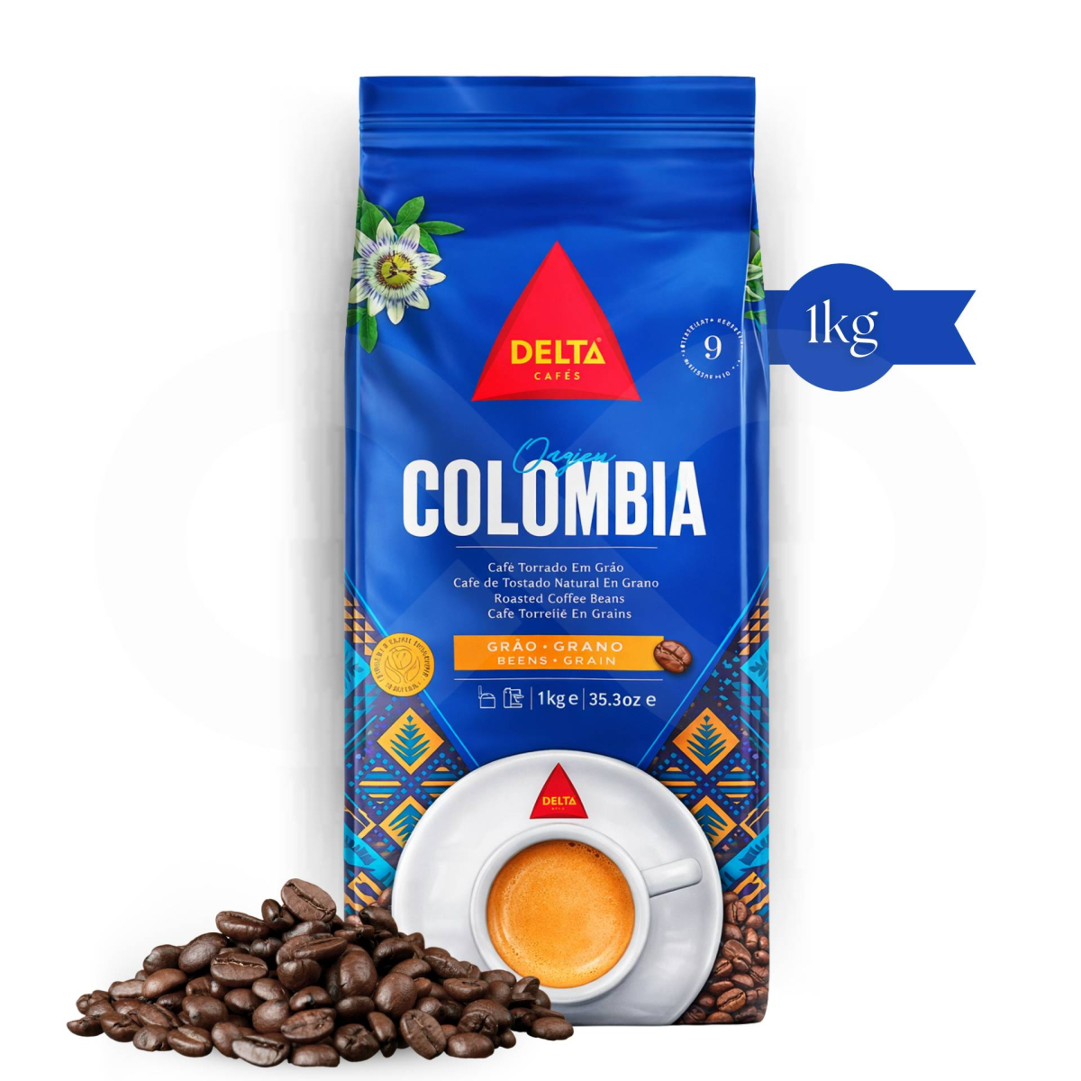 Delta Ritual Beans DELTA CAFÉS® Coffee Beans Colombia 1kg - GR00077VR00047 - PluriBrands