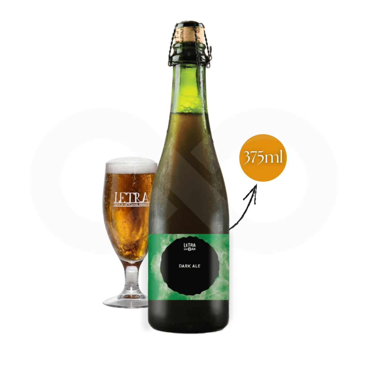 LETRA® on OAK Dark Ale Beer 375ml - GR00192VR00735 - PluriBrands